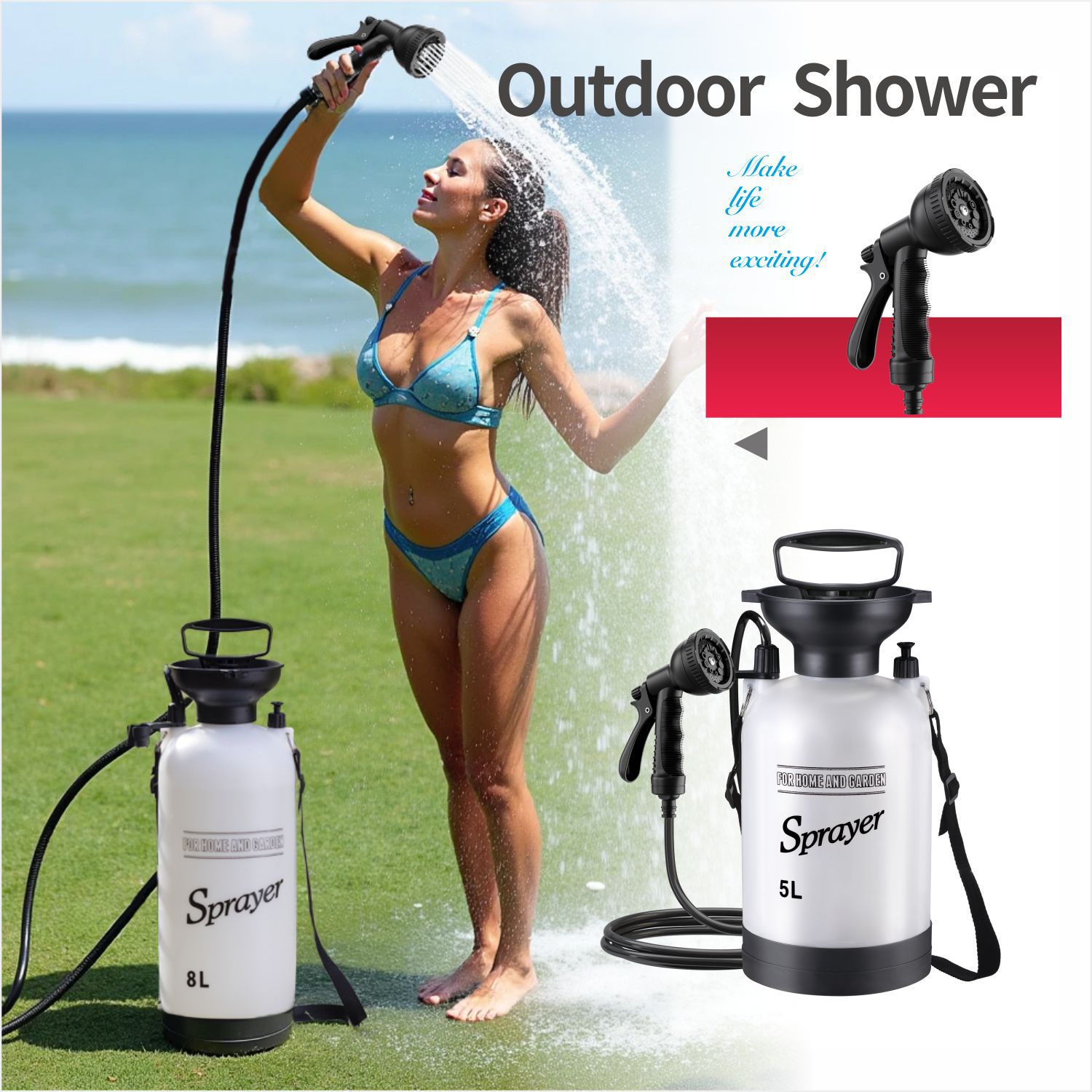 3/8L Hand Pressure Sprayer Hom - огляд і ціна Sports Equipment Disinfectant Spray
