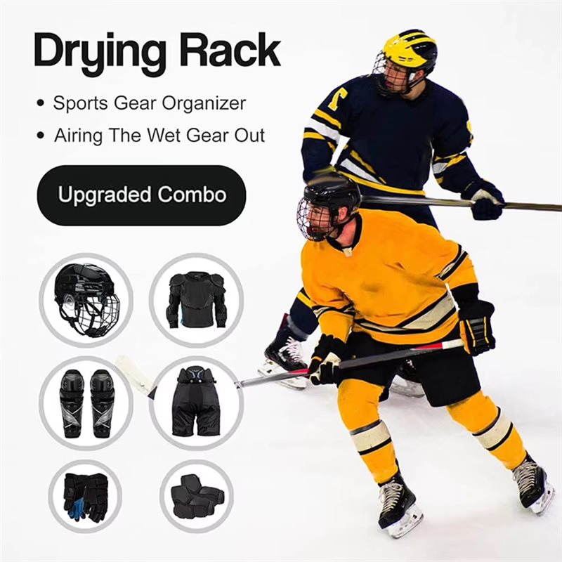 A89E-Hockey Gear Organizer Wit - огляд і ціна Sports Equipment Drying Rack